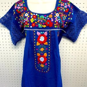 mexican tehuana blouse SIZE L